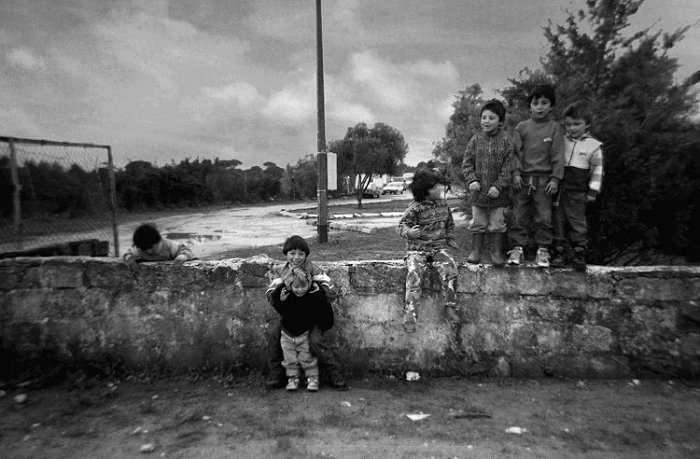 photographic portrait children in black and white